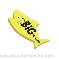 Rockin Gear Eraser Pencil Eraser Jumbo Shark 'for Big Mistakes' Yellow B075NRB1WB